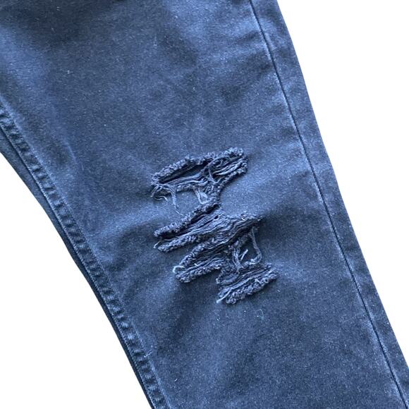 ALL SAINTS Jeans Womens Size 29 Black Distressed Muse Slim Destroyed - Picture 5 of 9